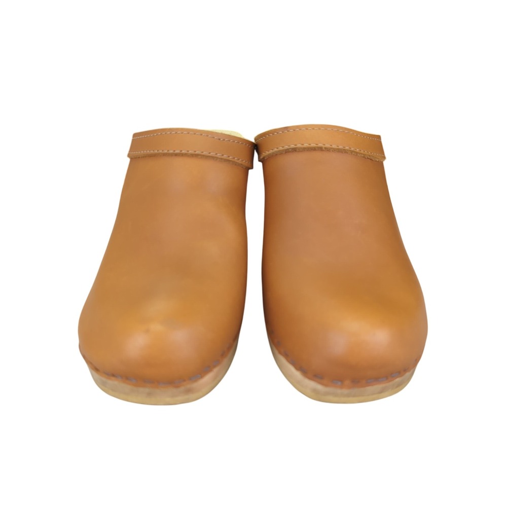 No. 6 Store Old School Clog on High Heel in Bourbon 39 - Picture 4 of 10